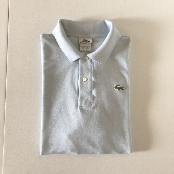 LACOSTE Men’s Light Blue Polo Shirt Size 8 - Picture 4 of 4